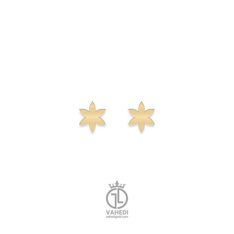 گوشواره میخی گل شش‌پر gosh-132