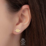 گوشواره میخی برگgosh-122