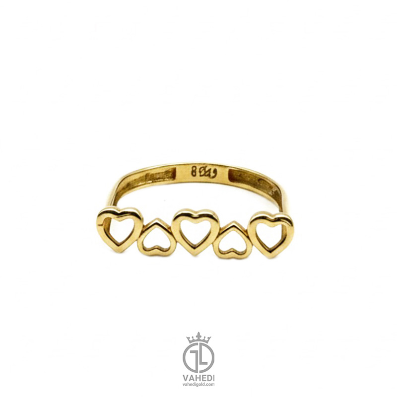 انگشتر طلای قلبی ring-143