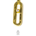 مدال حلقه بیضی نگین دار plak-189