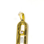 مدال حلقه بیضی نگین دار plak-189