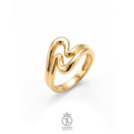 انگشتر طرح موج آبی ring-196