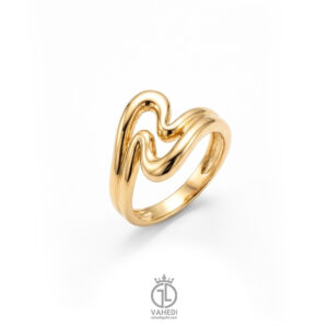 انگشتر طرح موج آبی ring-196
