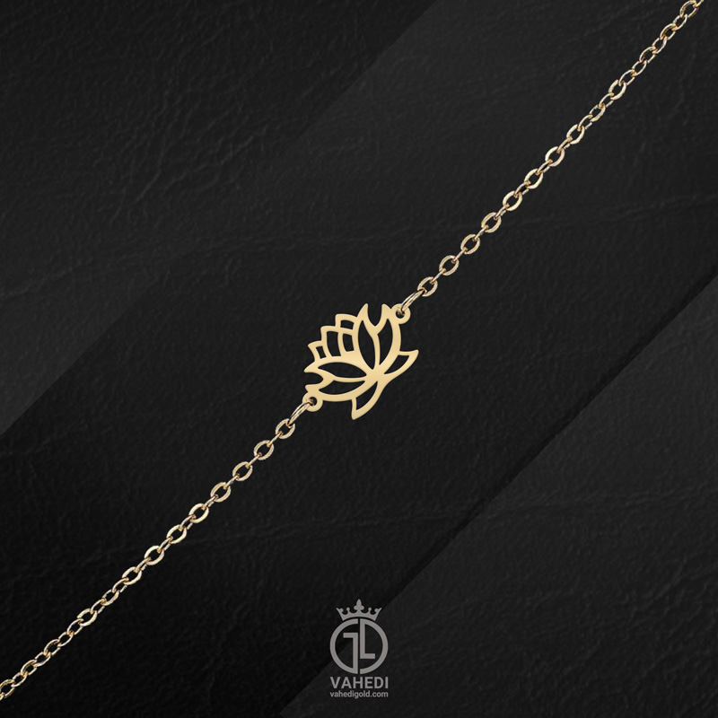 دستبند برگ گل نیلوفر- D.020 دستبند برگ گل نیلوفر- D.020